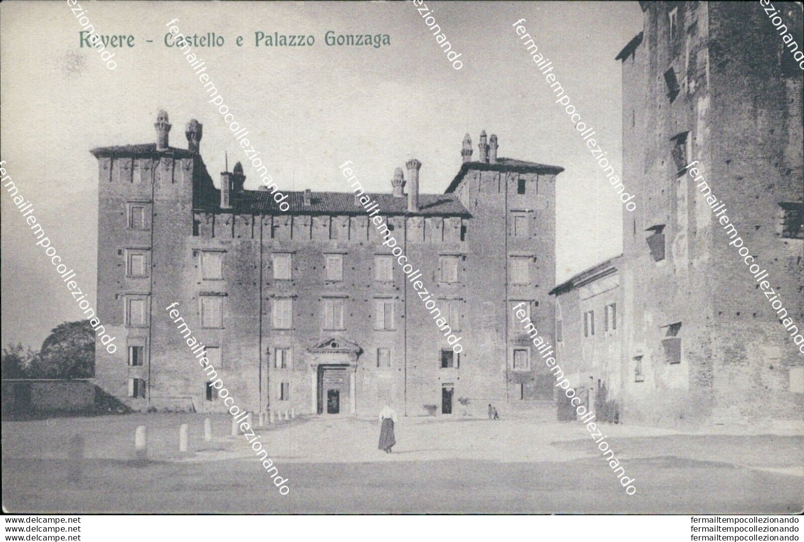 Bs45 Cartolina Revere Castello E Palazzo Gonzaga Mantova Lombardia - Mantova