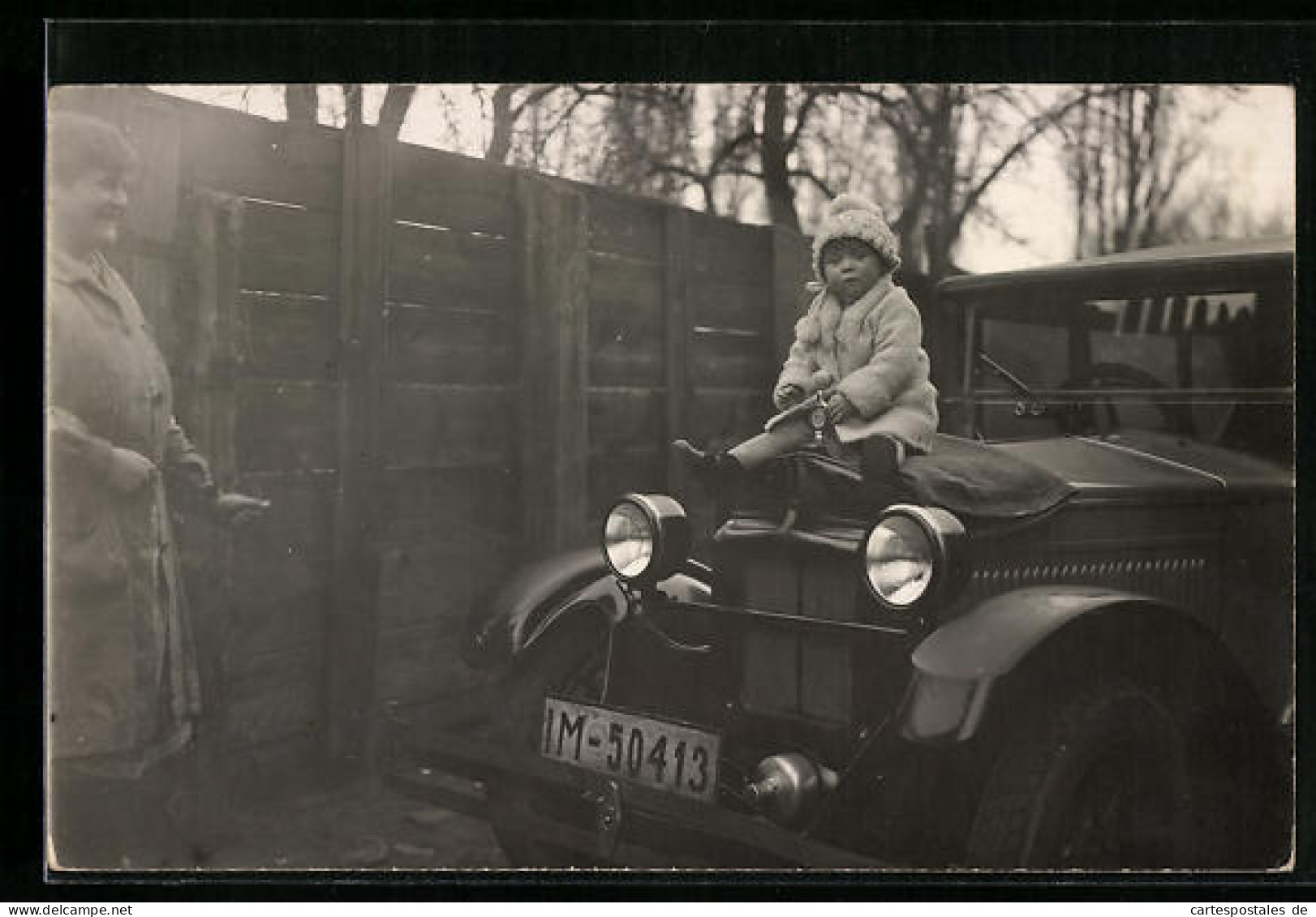 Foto-AK Auto, Kfz-Kennzeichen IM 50413  - Turismo