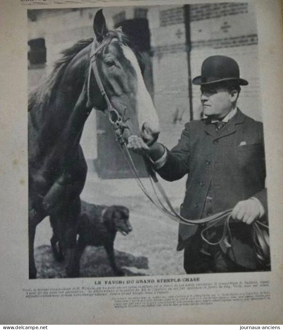 1902 DESSIN SEM - LE GRAND PRIX ET LE STEEPLE - LA SOCIETE - LES GAGNANTS - LES ENGAGES - LA VIE AU GRAND AIR - 1900 - 1949