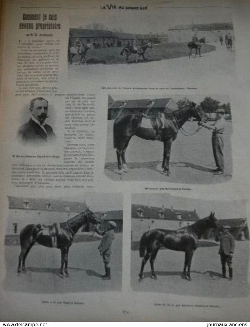 1902 DESSIN SEM - LE GRAND PRIX ET LE STEEPLE - LA SOCIETE - LES GAGNANTS - LES ENGAGES - LA VIE AU GRAND AIR