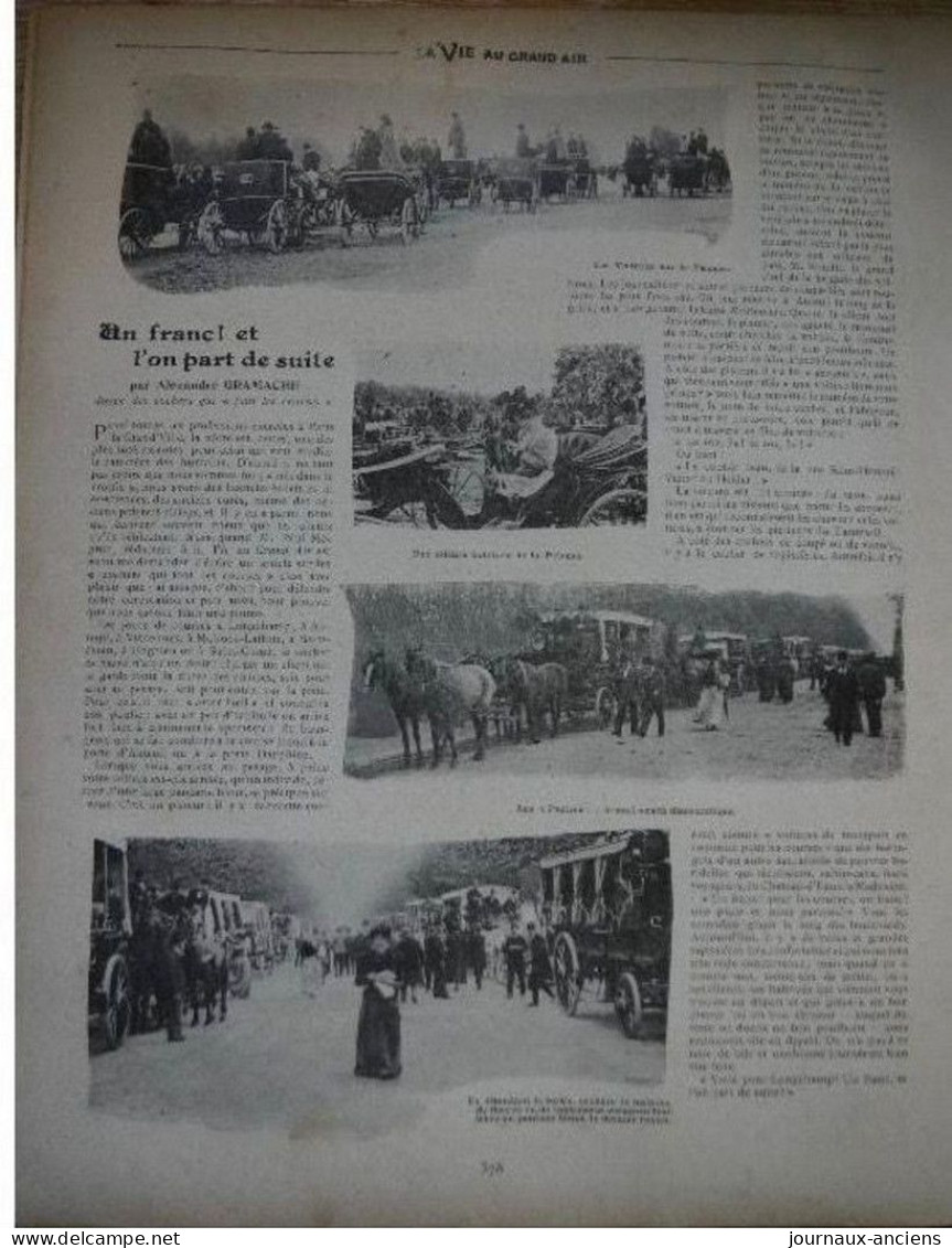 1902 DESSIN SEM - LE GRAND PRIX ET LE STEEPLE - LA SOCIETE - LES GAGNANTS - LES ENGAGES - LA VIE AU GRAND AIR