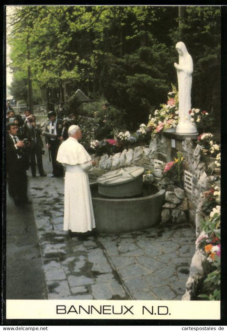 AK Papst Johannes Paul II. An Der Quelle  - Papes