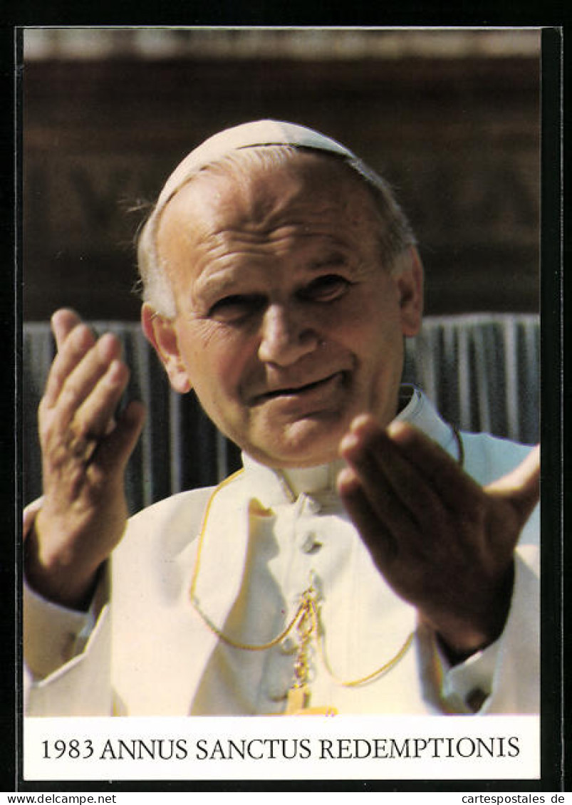 AK Papst Johannes Paul II. Hebt Segnend Die Arme  - Päpste