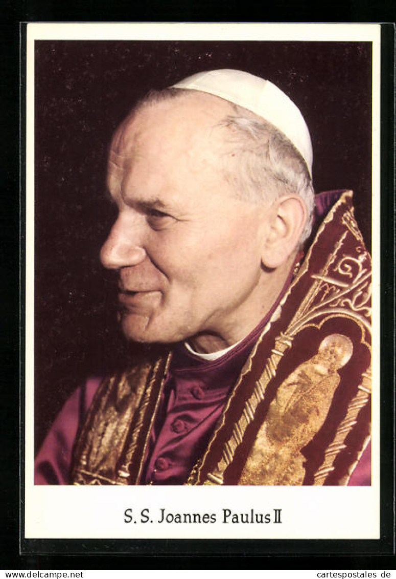 AK Papst Johannes Paul II. Im Halbprofil  - Pausen