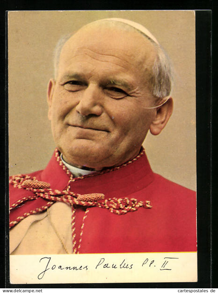 AK Papst Johannes Paul II. Im Portrait  - Pausen