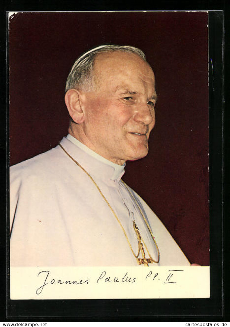AK Papst Johannes Paul II. Im Portrait  - Pausen