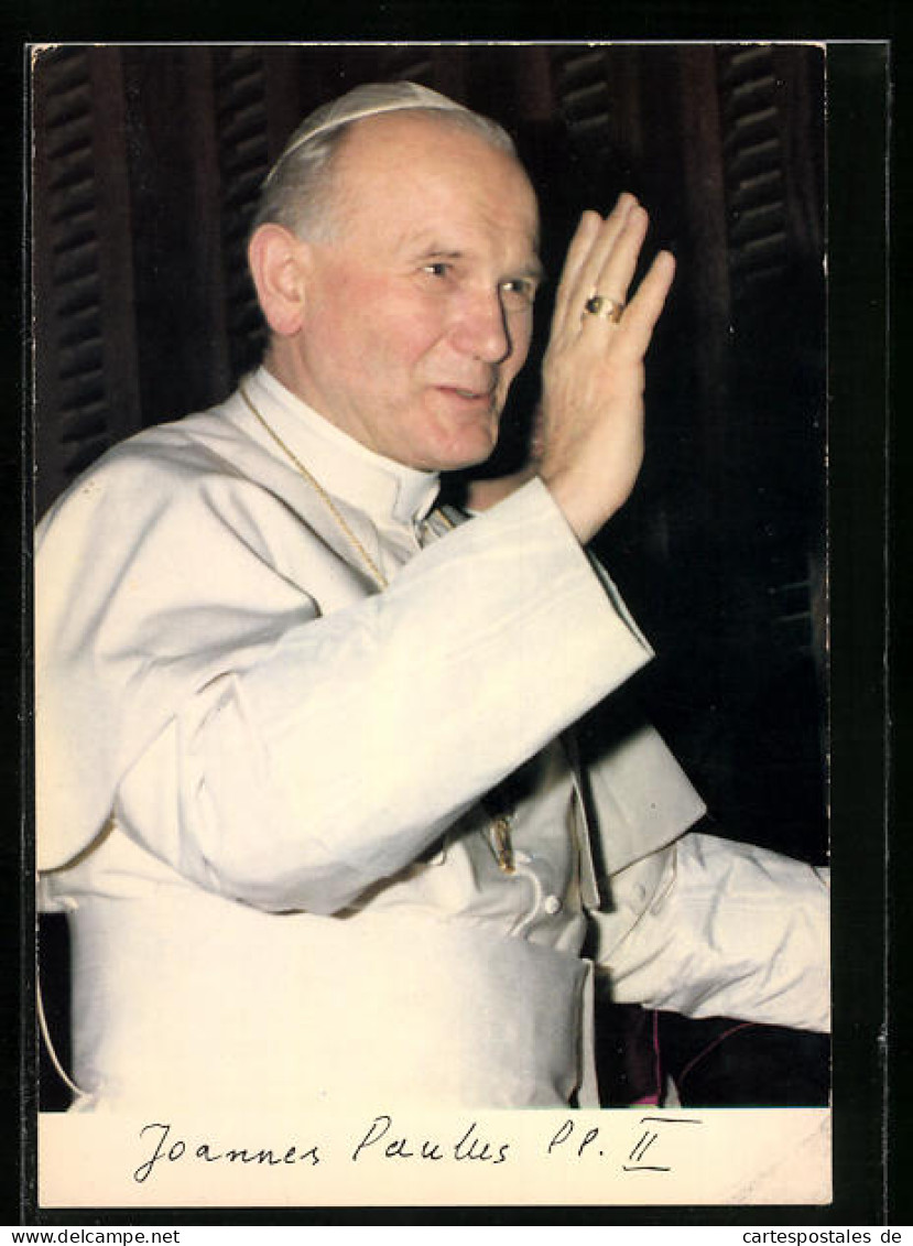 AK Papst Johannes Paul II. Hebt Die Hand Zum Segen  - Pausen