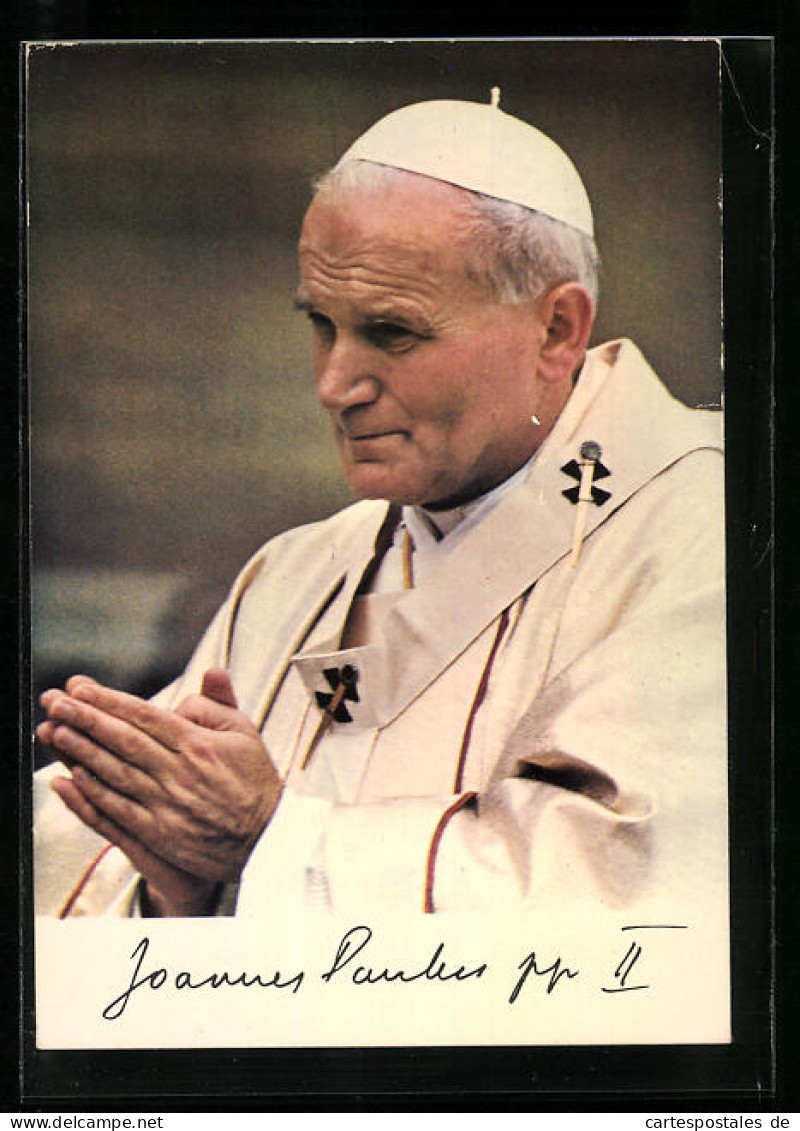 AK Papst Johannes Paul II. Bei Einem Gebet  - Päpste