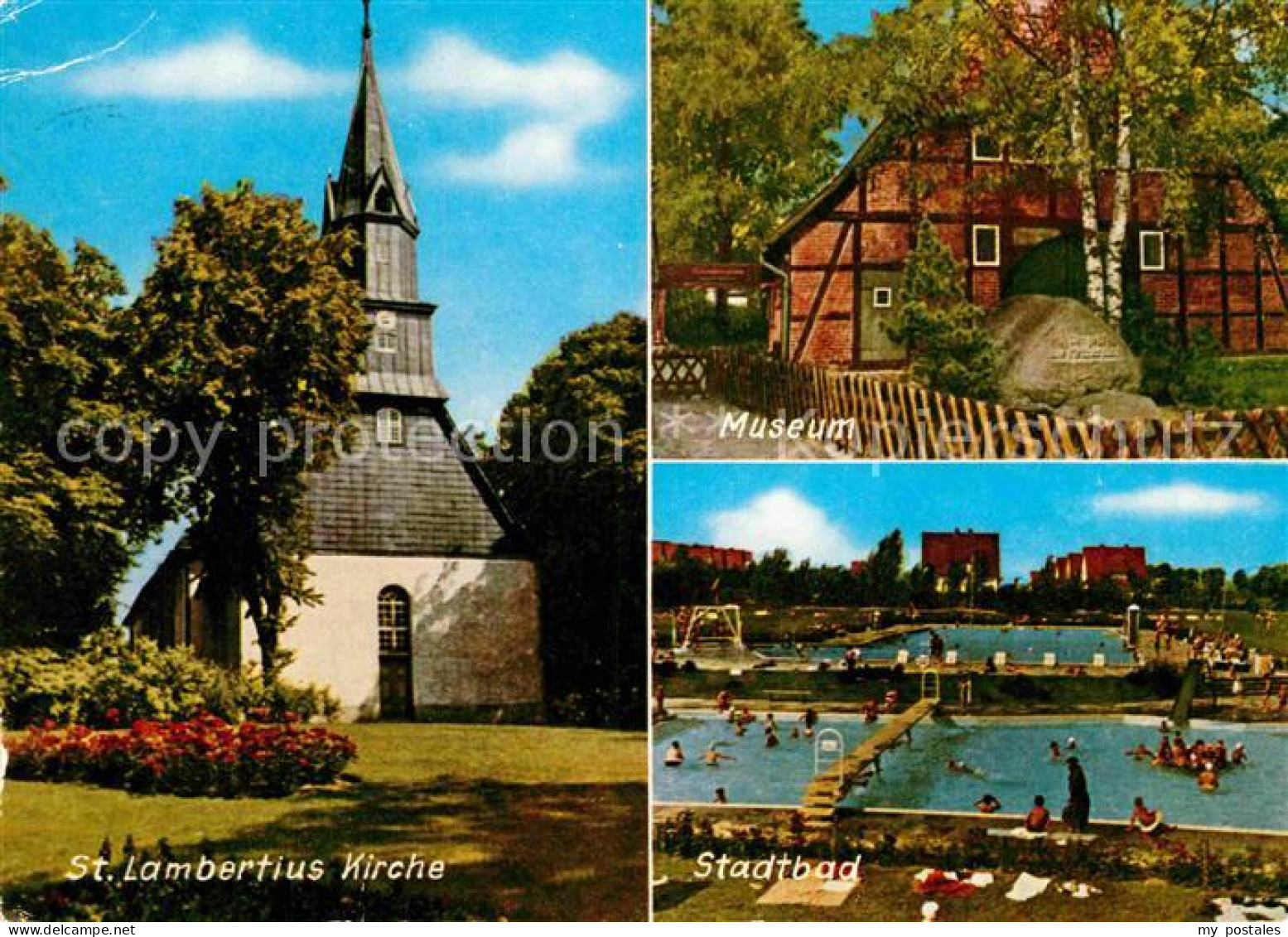 72798646 Bergen Celle St Lambertius Kirche Museum Stadtbad Bergen - Andere & Zonder Classificatie