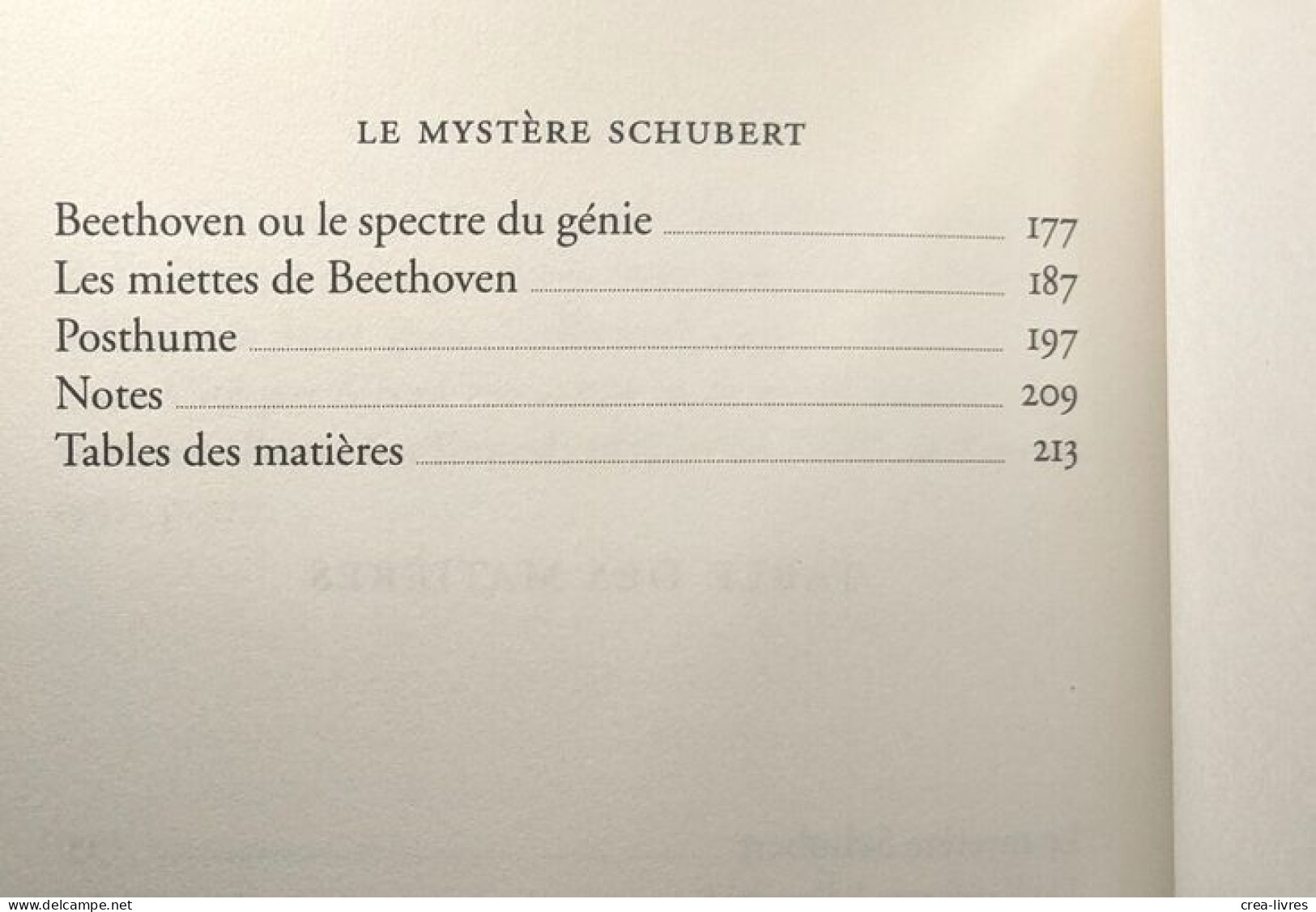 Le Mystère Schubert - Biographien