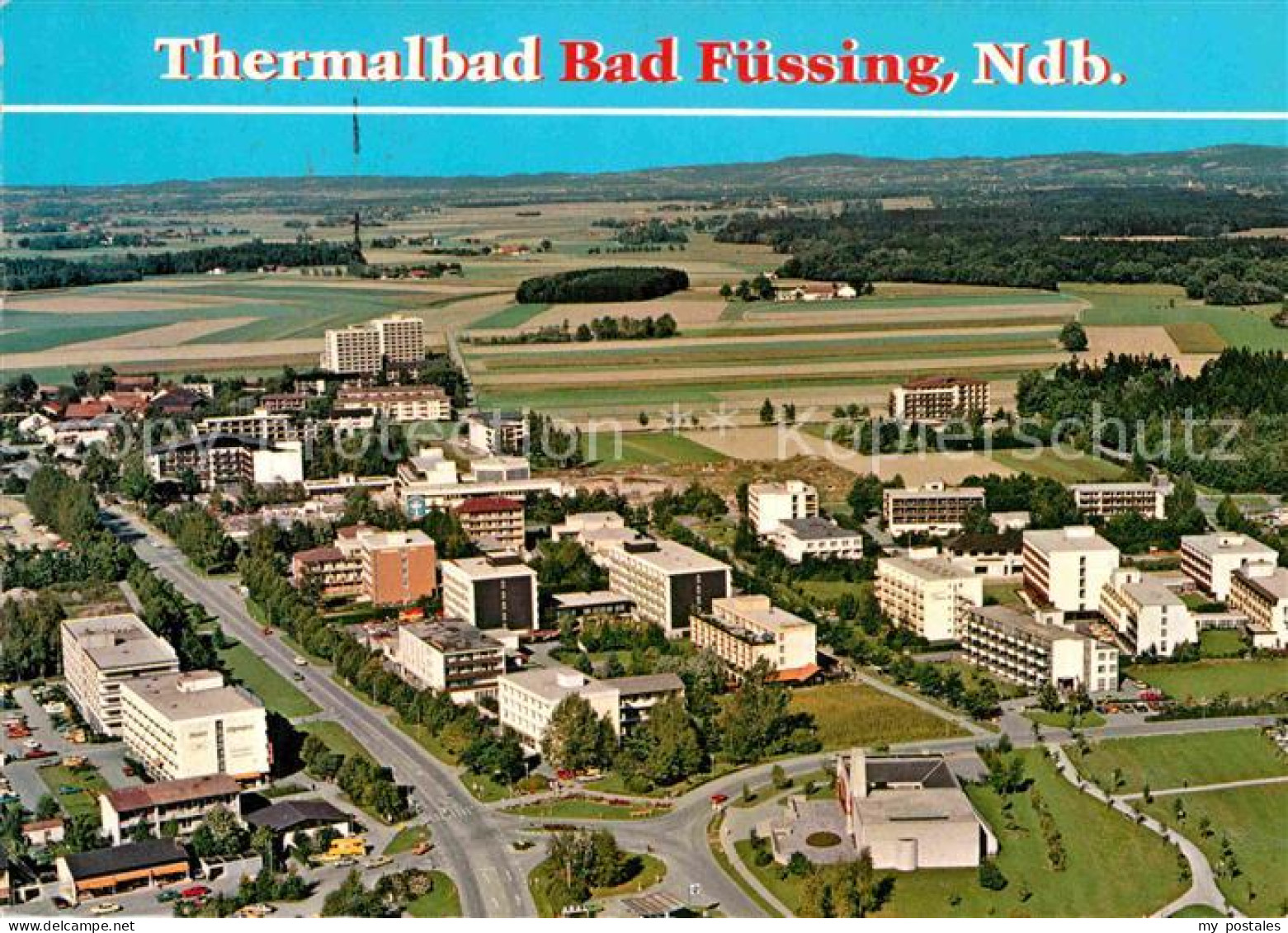 72797990 Bad Fuessing Thermalbad Kurkliniken Luftaufnahme Aigen - Bad Füssing