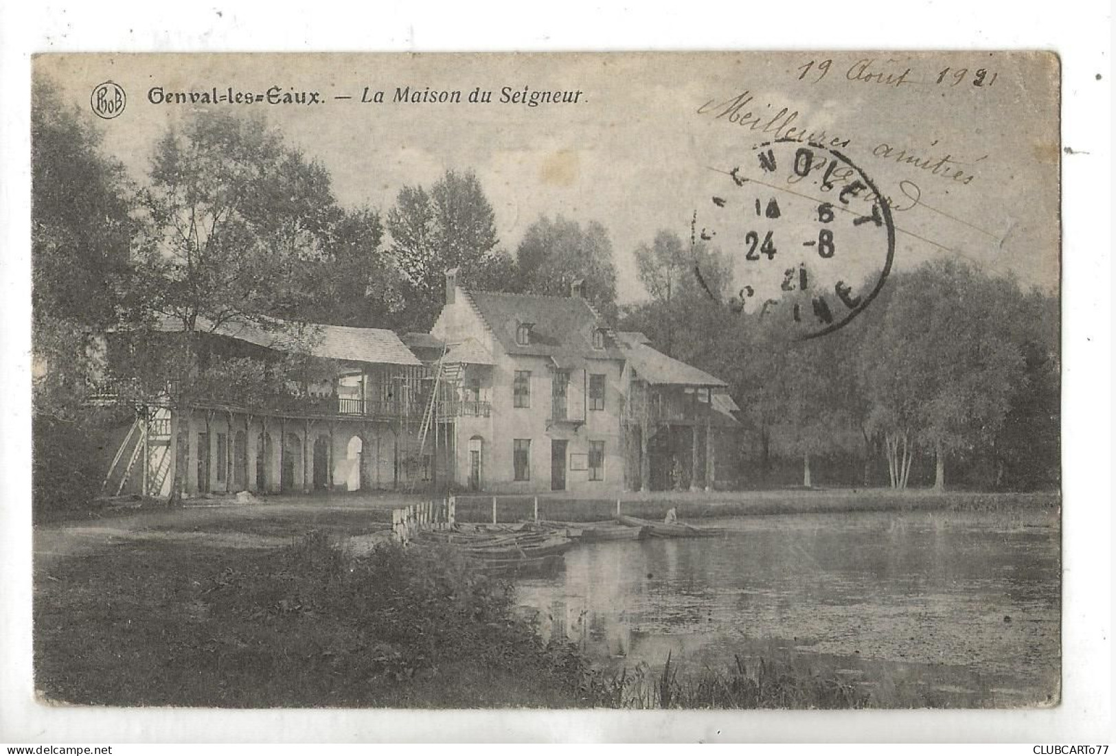 Genval-les-Eaux Ou Genval (Belgique, Brabant Wallon) : La Maison Du Seigneur En 1921 PF - Altri & Non Classificati