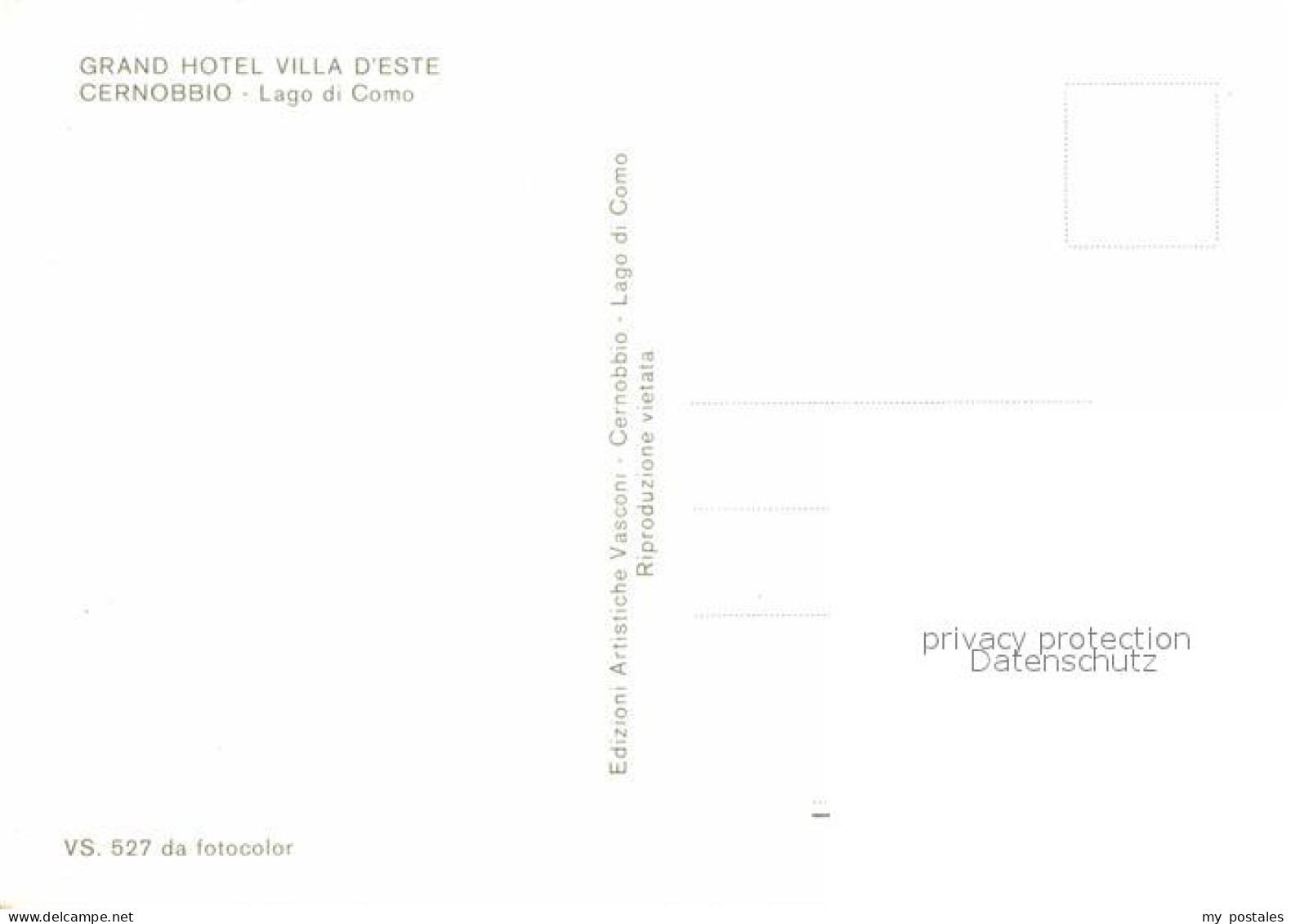 72797715 Cernobbio Lago Di Como Grand Hotel Villa D Este Innenansicht Cernobbio - Altri & Non Classificati