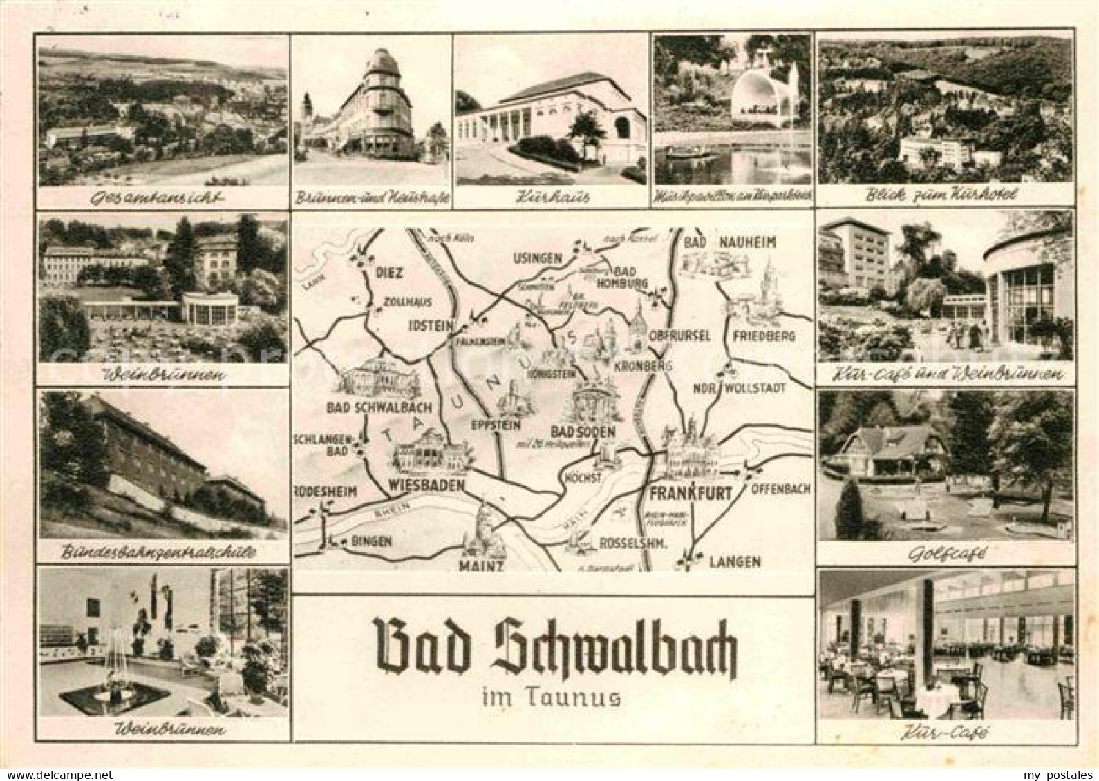 72797660 Bad Schwalbach Bundesbahnzentralschule Kurhaus Brunnenstrasse  Bad Schw - Bad Schwalbach