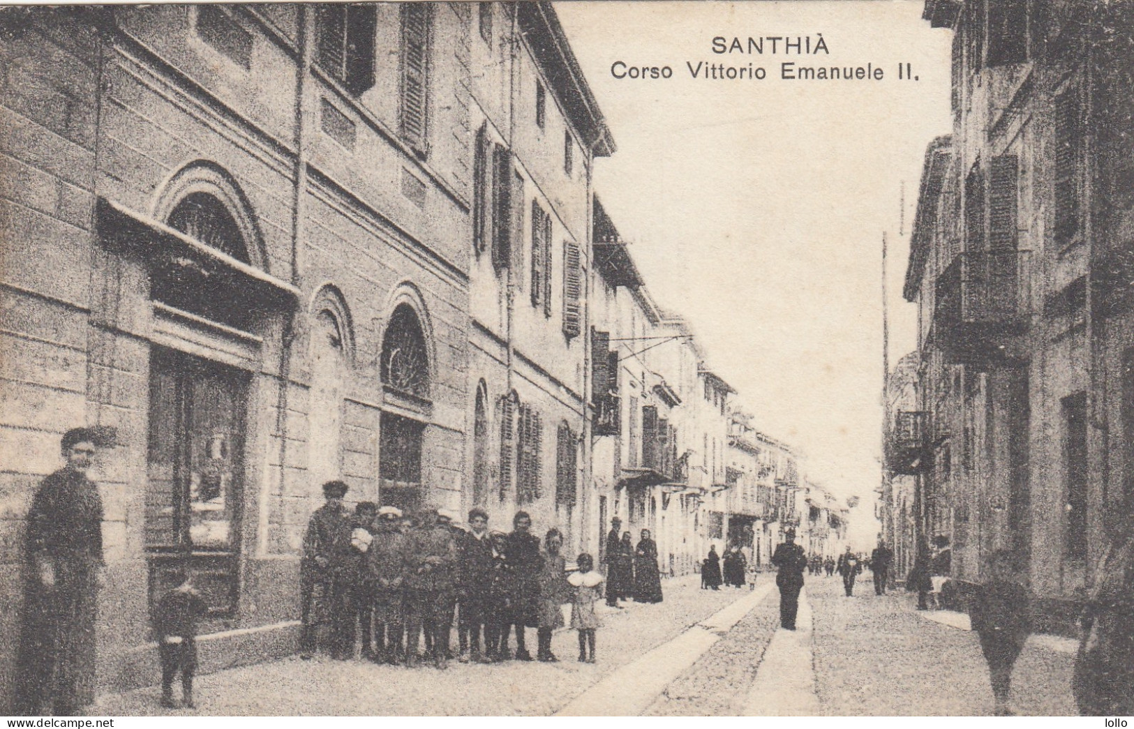 Piemonte  -  Vercelli  -   Santhià   -  Corso Vittorio Emanuele II  - F. Piccolo  -  Nuova  -  Bella Animazione - Sonstige & Ohne Zuordnung