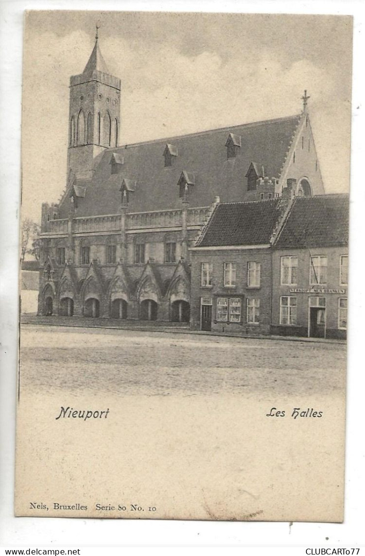 Nieuport Ou Nieuwpoort (Belgique, Flandre-Occidentale) : Les Magasins Près De La Halle En 1905 (CP Pionnière Ed Nels) PF - Nieuwpoort