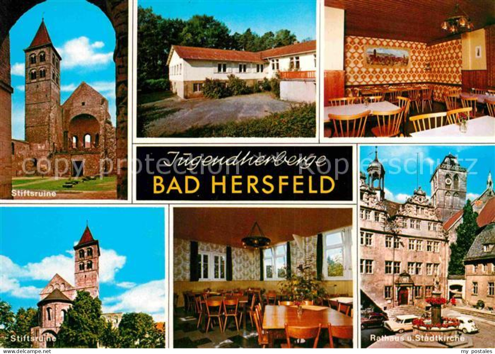 72797082 Bad Hersfeld Jugendherberge Stiftsruine Rathaus Kirche Bad Hersfeld - Bad Hersfeld