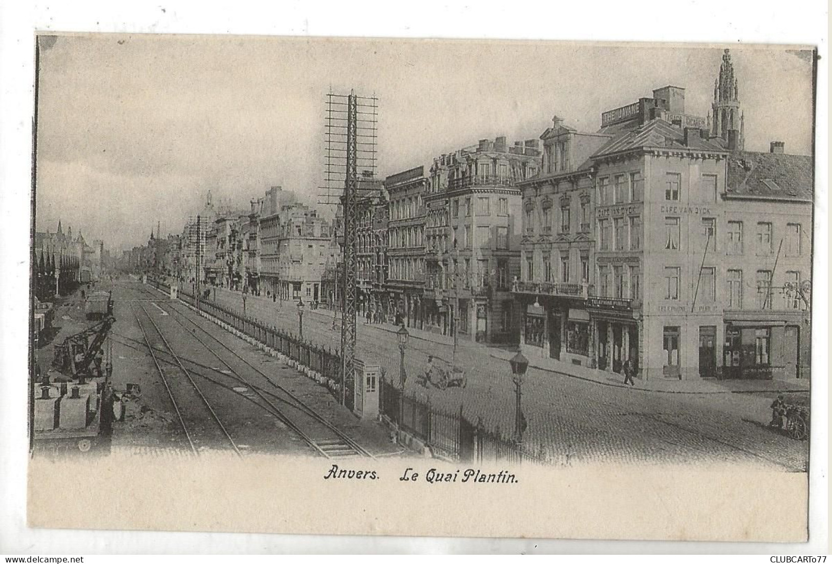 Anvers Ou Anwerpen (Belgique, Anvers) : Les Voies De Chemin De Fer Du Quai Plantin En 1905 (animé) PF - Antwerpen