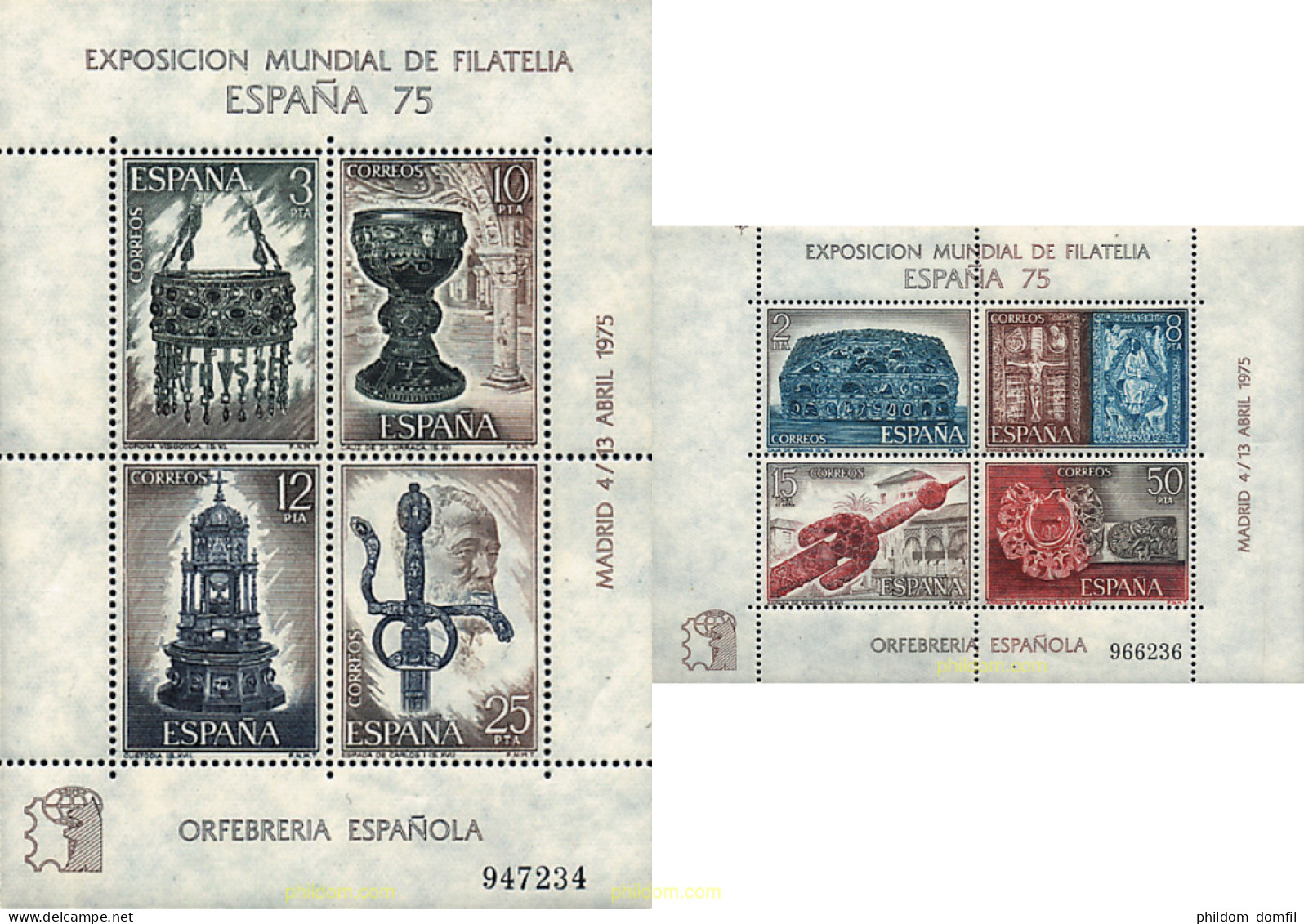 85683 MNH ESPAÑA 1975 ESPAÑA 75. EXPOSICION FILATELICA INTERNACIONAL - Ungebraucht