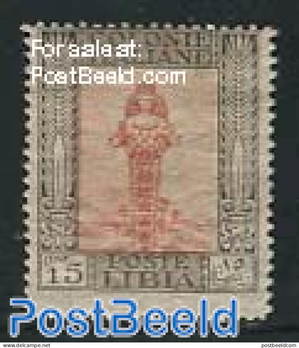 Italian Lybia 1921 15c, Stamp Out Of Set, Unused (hinged) - Libia