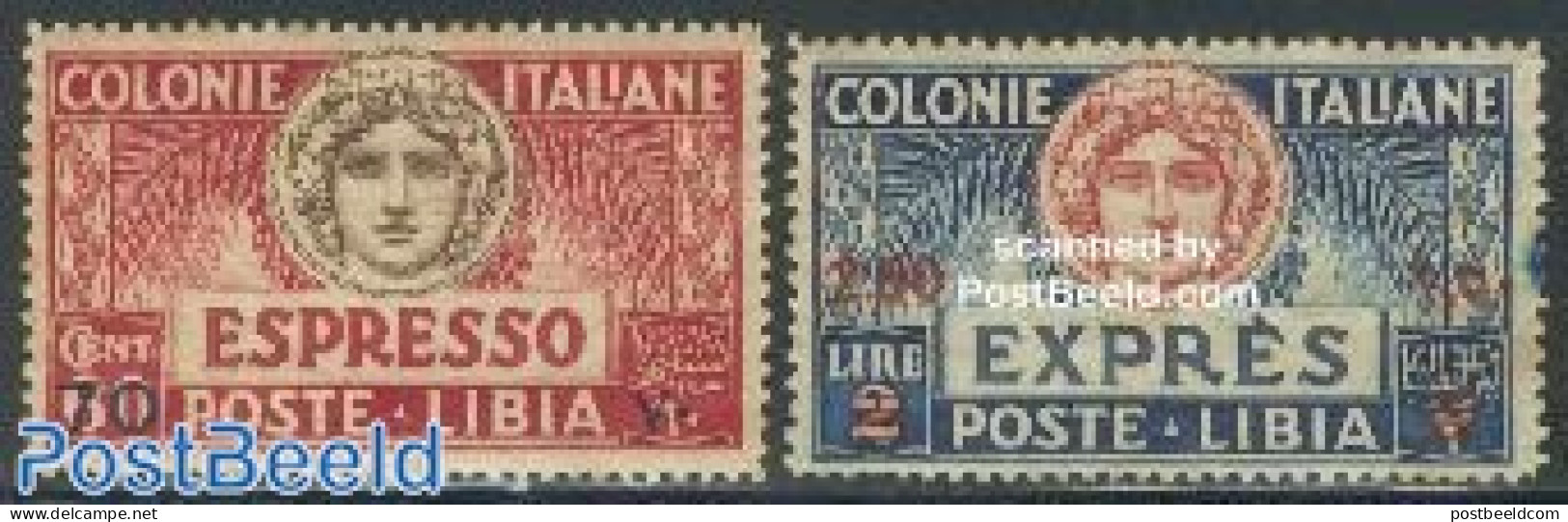 Italian Lybia 1926 Express Mail 2v, Mint NH - Libye