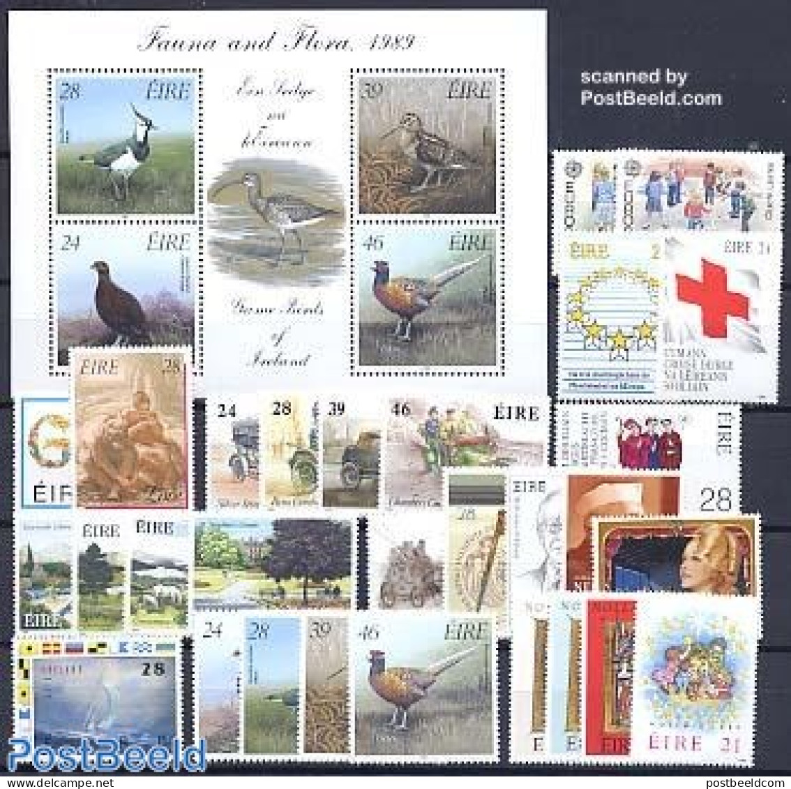 Ireland 1989 Yearset 1989 (29v+1s/s), Mint NH, Various - Yearsets (by Country) - Unused Stamps