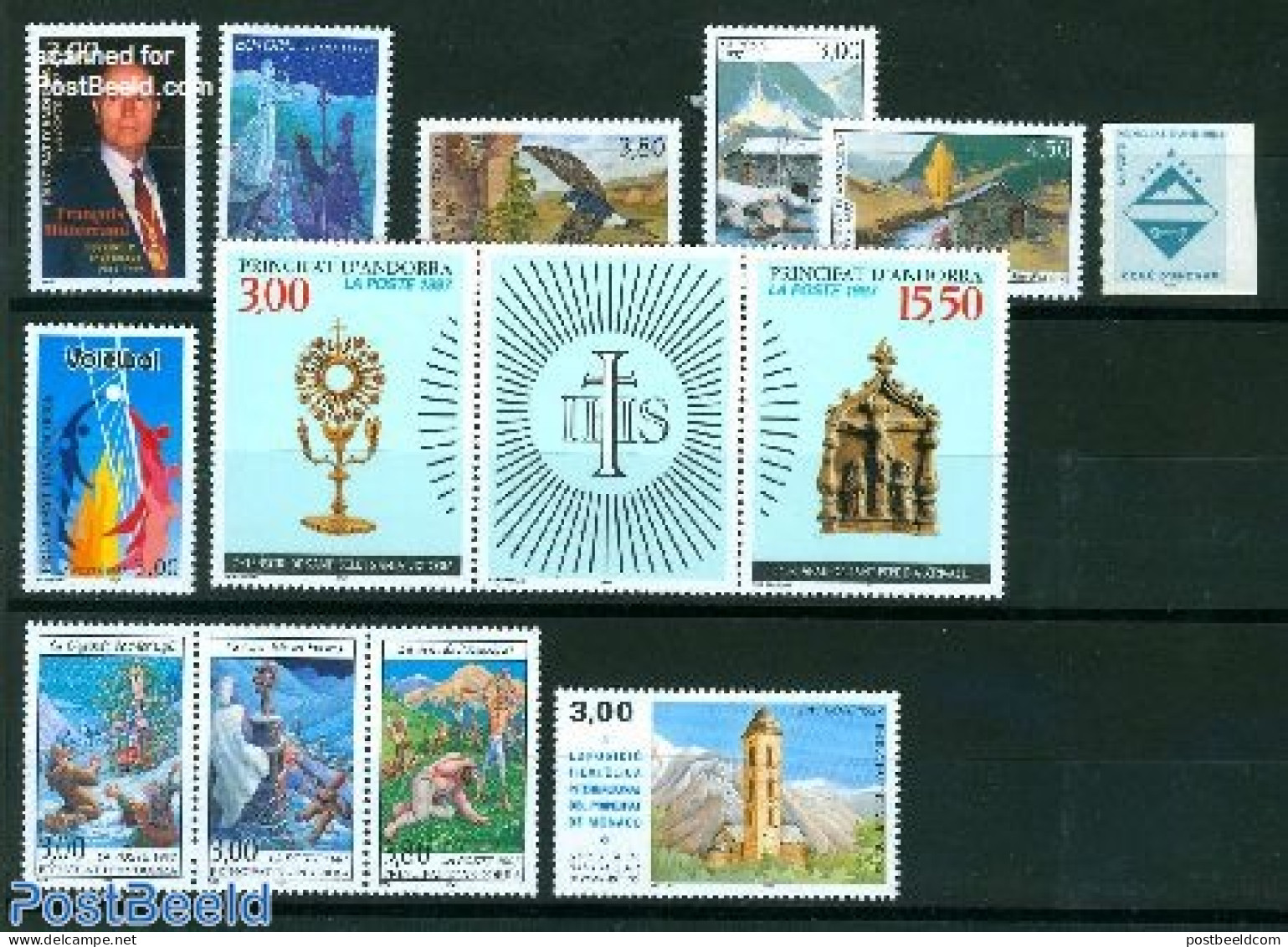 Andorra, French Post 1997 Yearset 1997, Complete, 13v, Mint NH, Various - Yearsets (by Country) - Ongebruikt