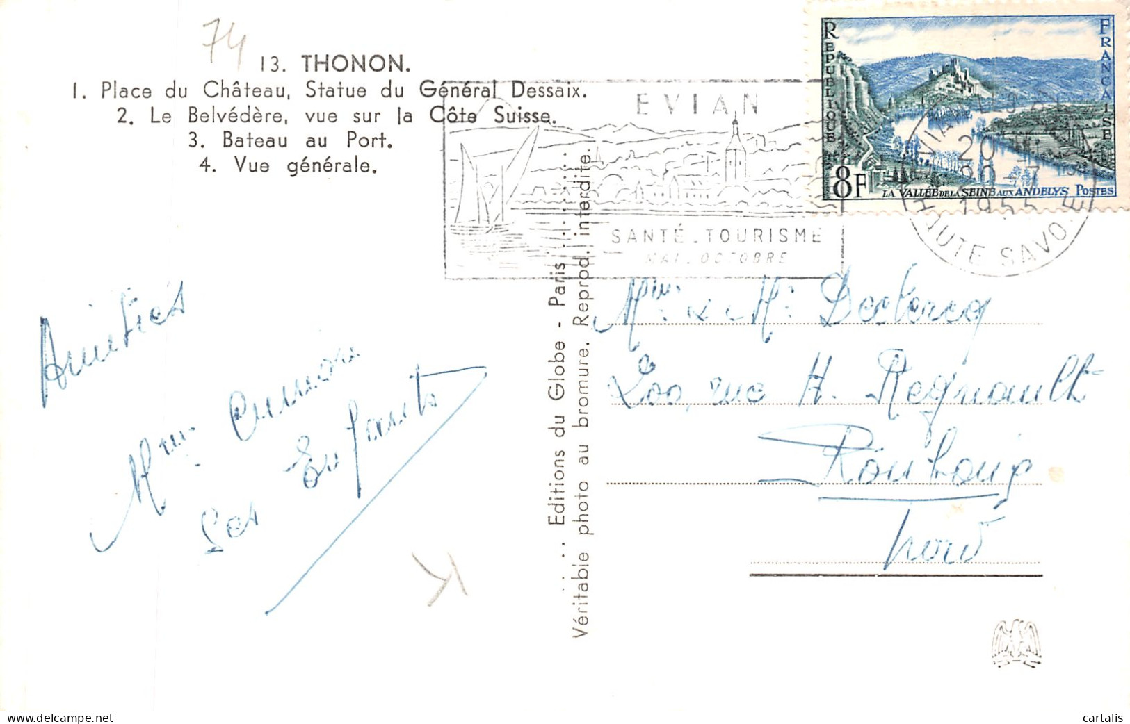 74-THONON LES BAINS-N°4176-B/0277 - Thonon-les-Bains