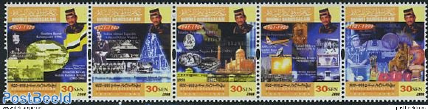 Brunei 2000 20th Century 5v [::::], Mint NH, Transport - Aircraft & Aviation - Avions