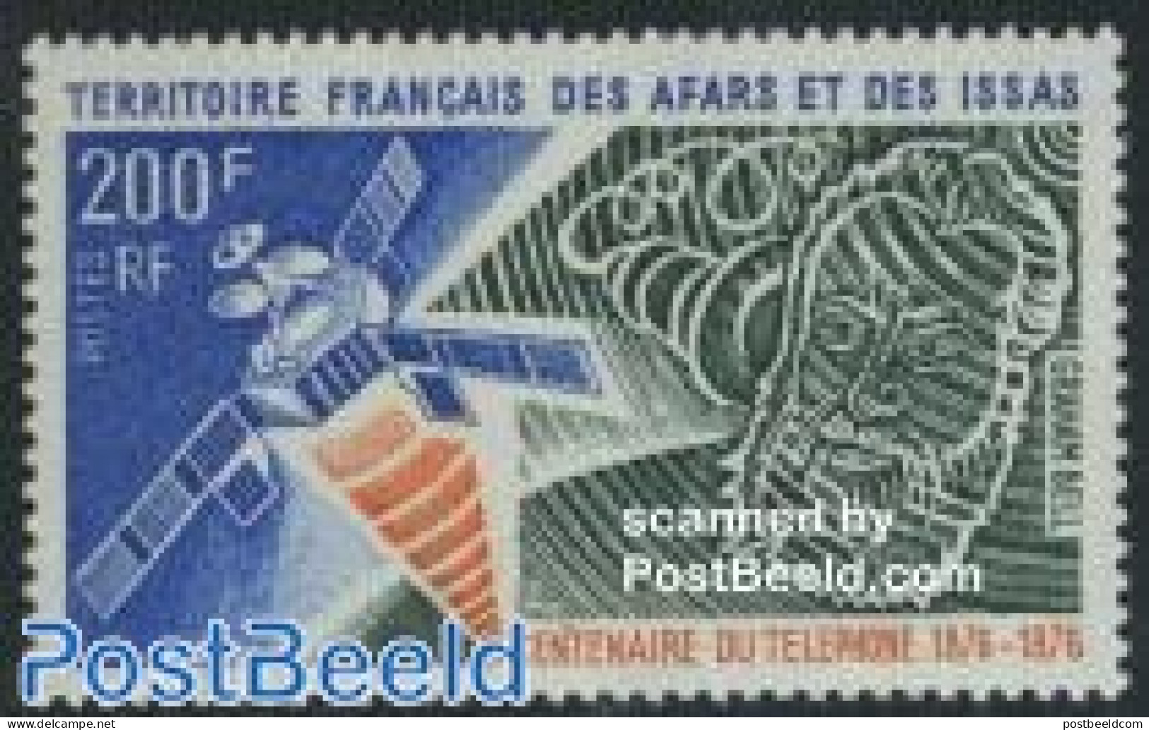 Afars And Issas 1976 Telephone Centenary 1v, Mint NH, Science - Transport - Telecommunication - Telephones - Space Exp.. - Neufs