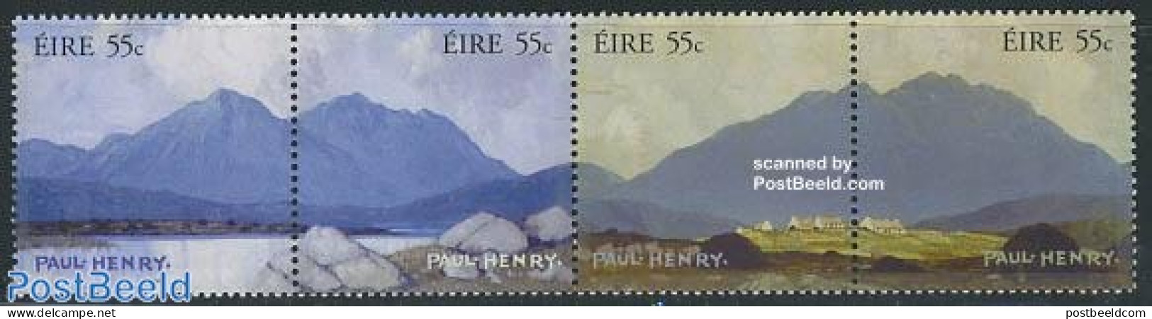 Ireland 2008 Paul Henry Paintings 4v [:::], Mint NH, Sport - Mountains & Mountain Climbing - Art - Paintings - Nuevos