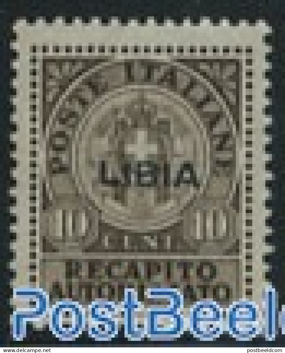 Italian Lybia 1941 Recapito 1v, Unused (hinged) - Libya