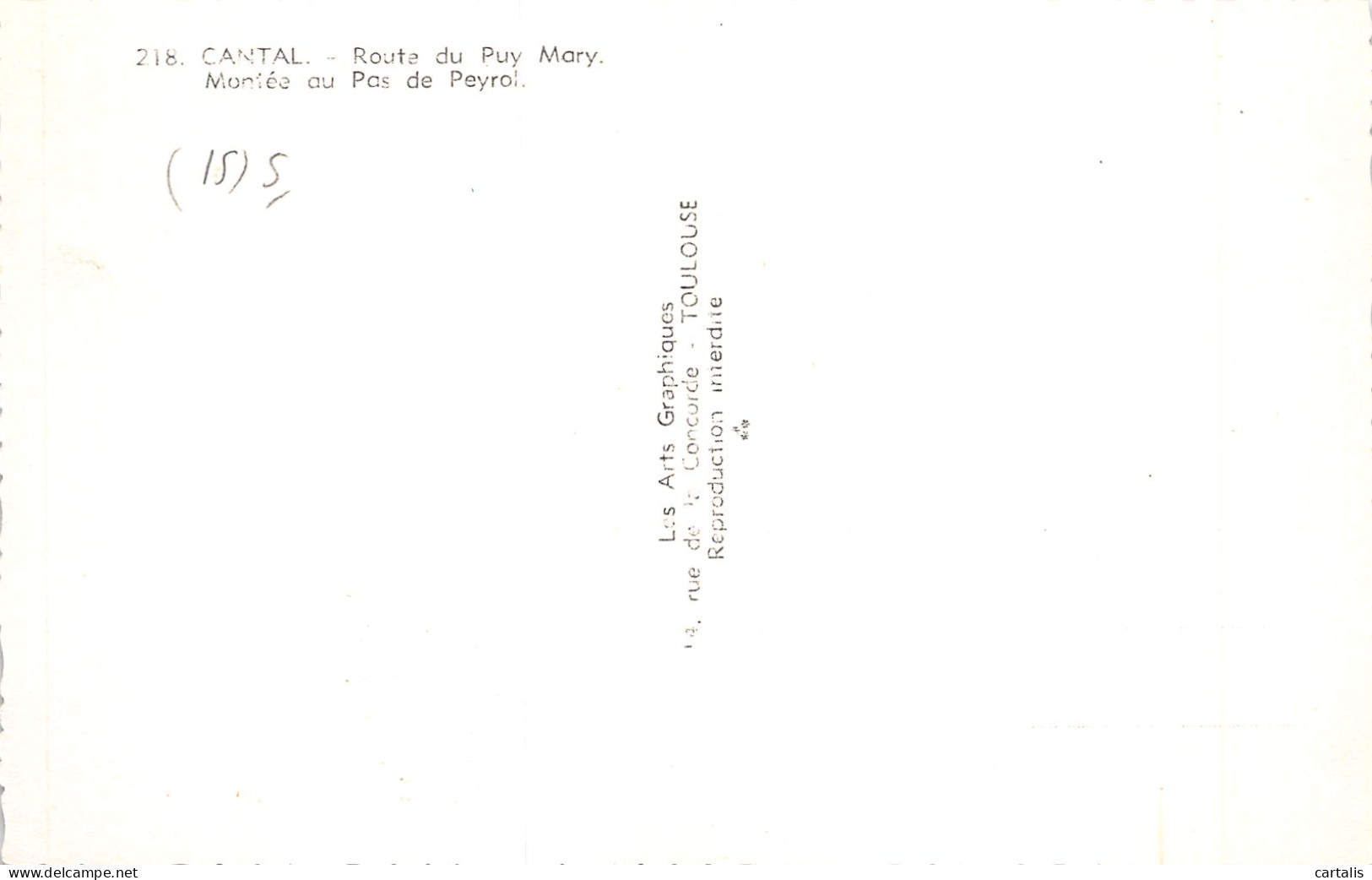 15-PUY MARY-N°4176-E/0033 - Other & Unclassified