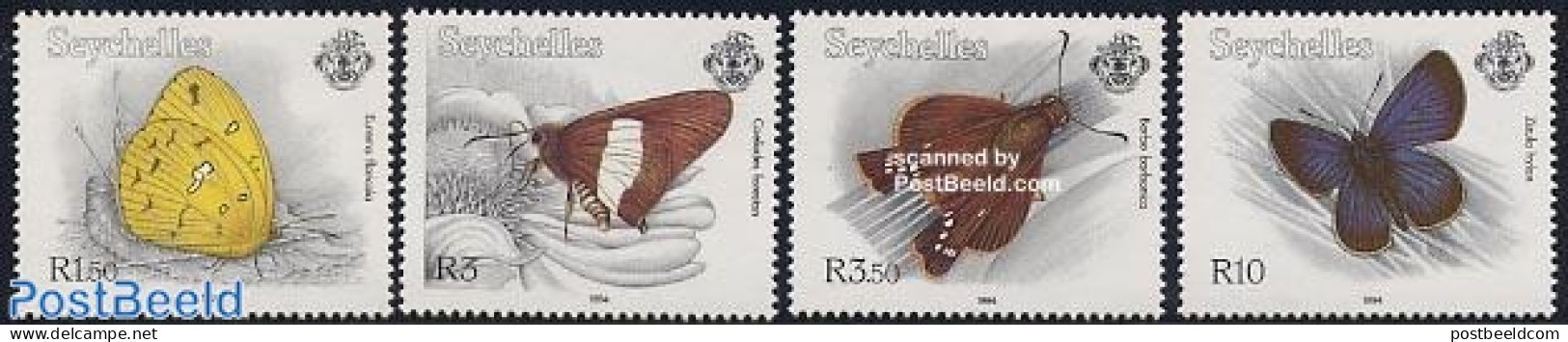 Seychelles 1994 Butterflies 4v, Mint NH, Nature - Butterflies - Autres & Non Classés