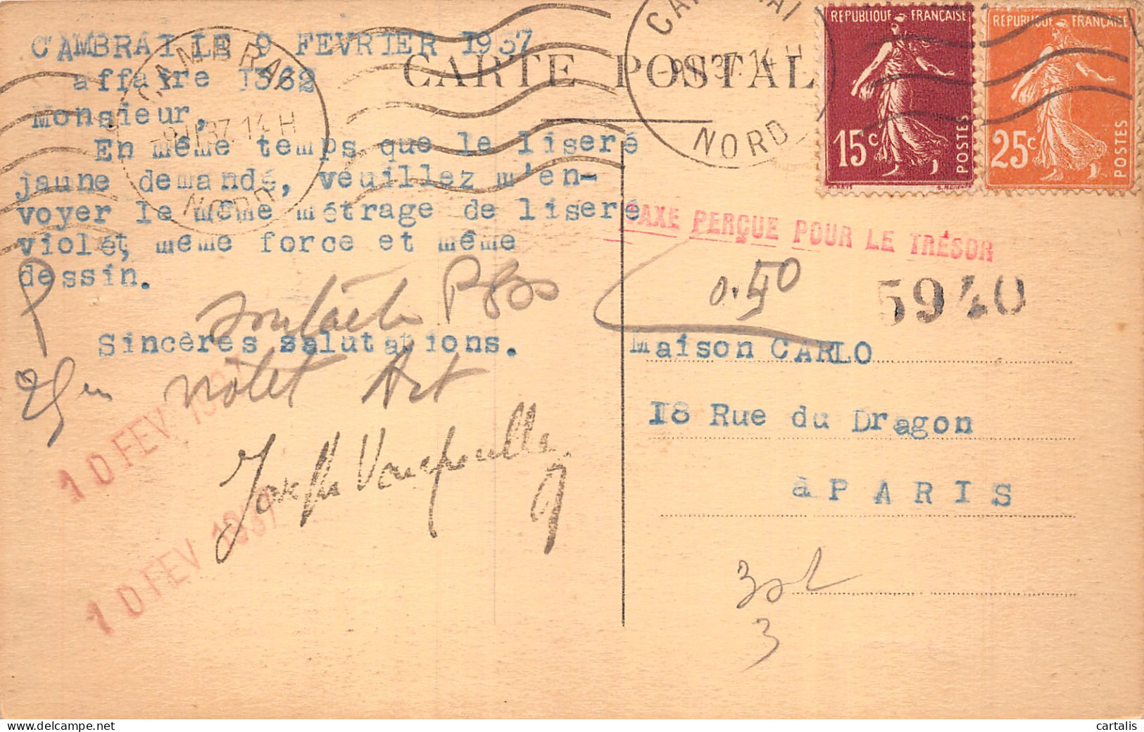 59-CAMBRAI-N°4176-D/0273 - Cambrai