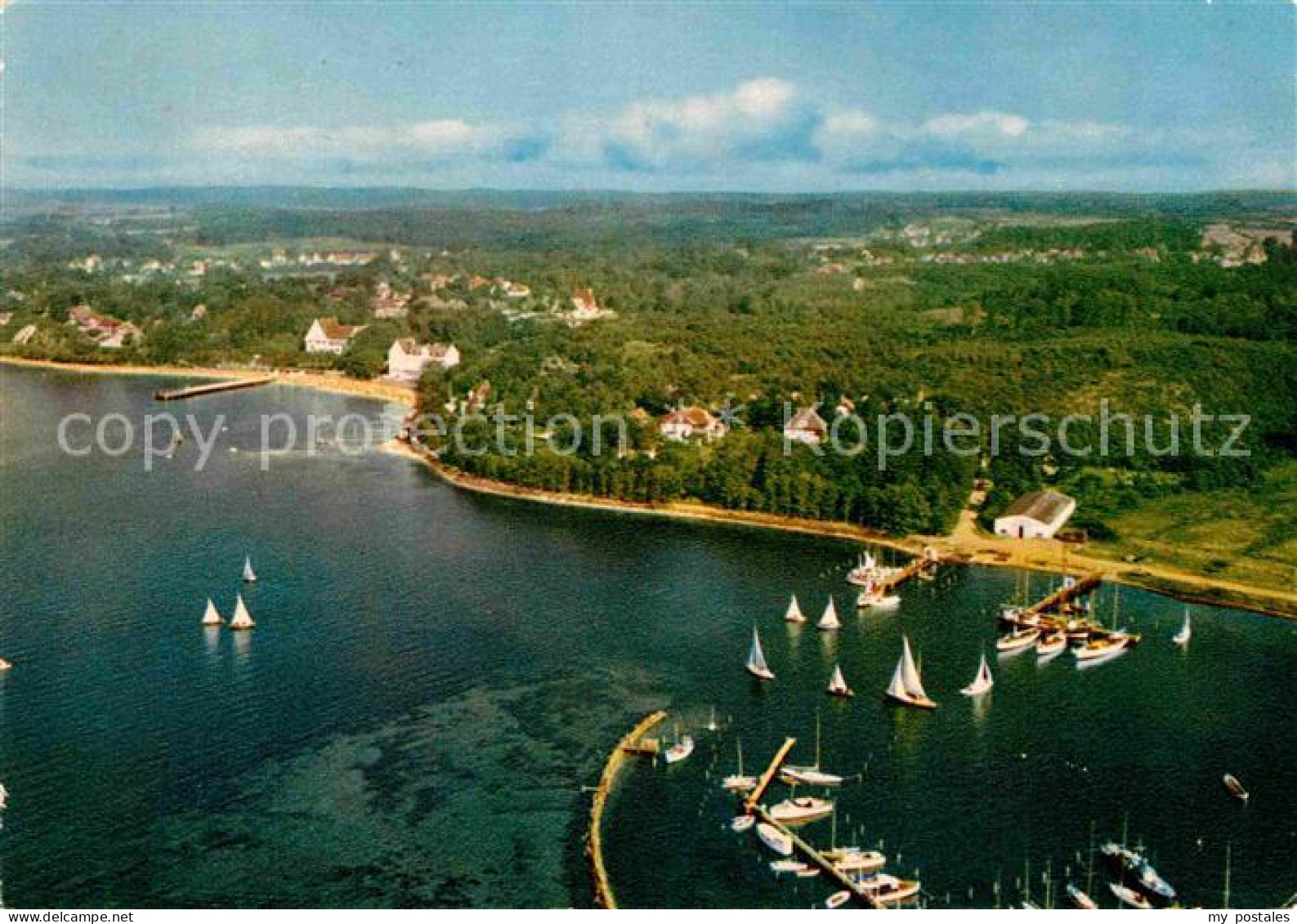 72796749 Gluecksburg Ostseebad Hafen Luftaufnahme  Gluecksburg (Ostsee) - Autres & Non Classés