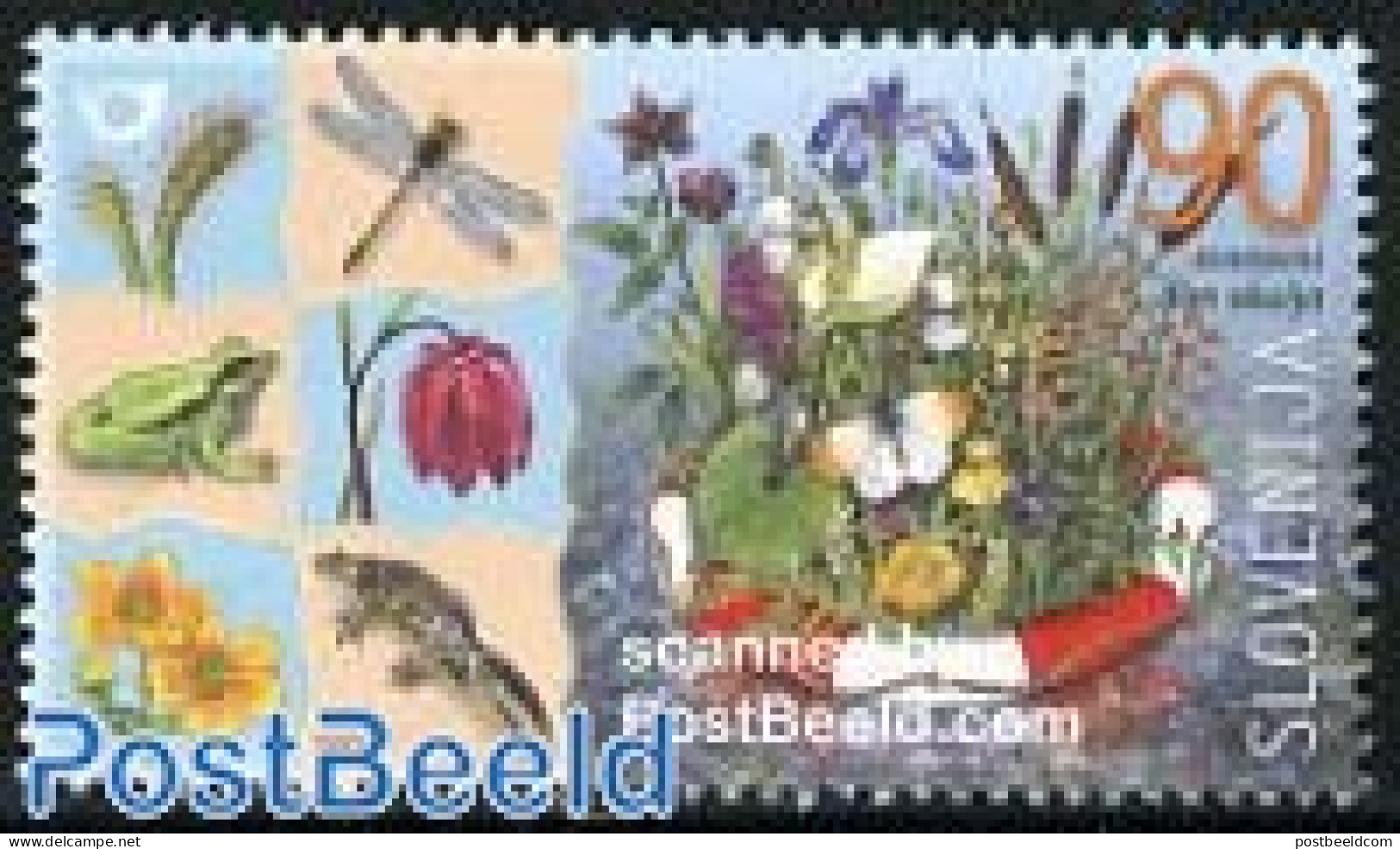 Slovenia 2000 World Environment Day 1v, Mint NH, Nature - Animals (others & Mixed) - Butterflies - Environment - Flowe.. - Environment & Climate Protection