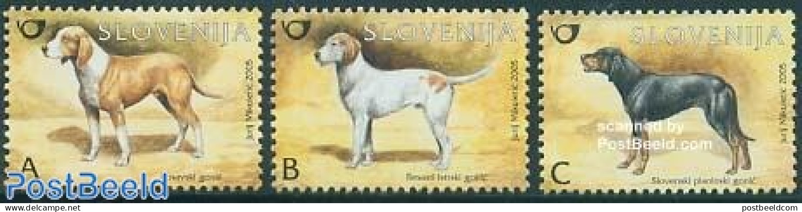 Slovenia 2005 Dogs 3v, Mint NH, Nature - Dogs - Eslovenia