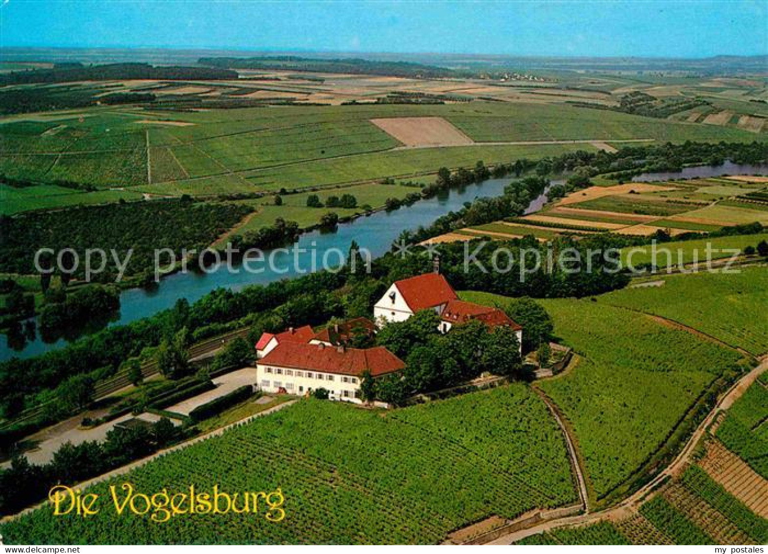 72796556 Volkach Kloster Vogelsburg Fliegeraufnahme Volkach - Altri & Non Classificati