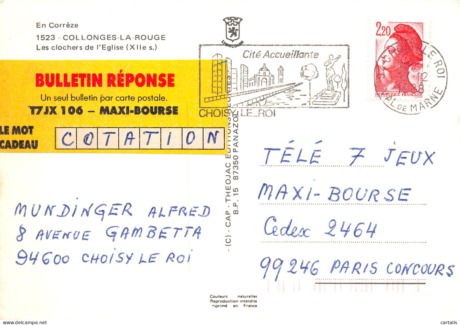 19-COLLONGES LA ROUGE-N°4177-B/0333 - Andere & Zonder Classificatie