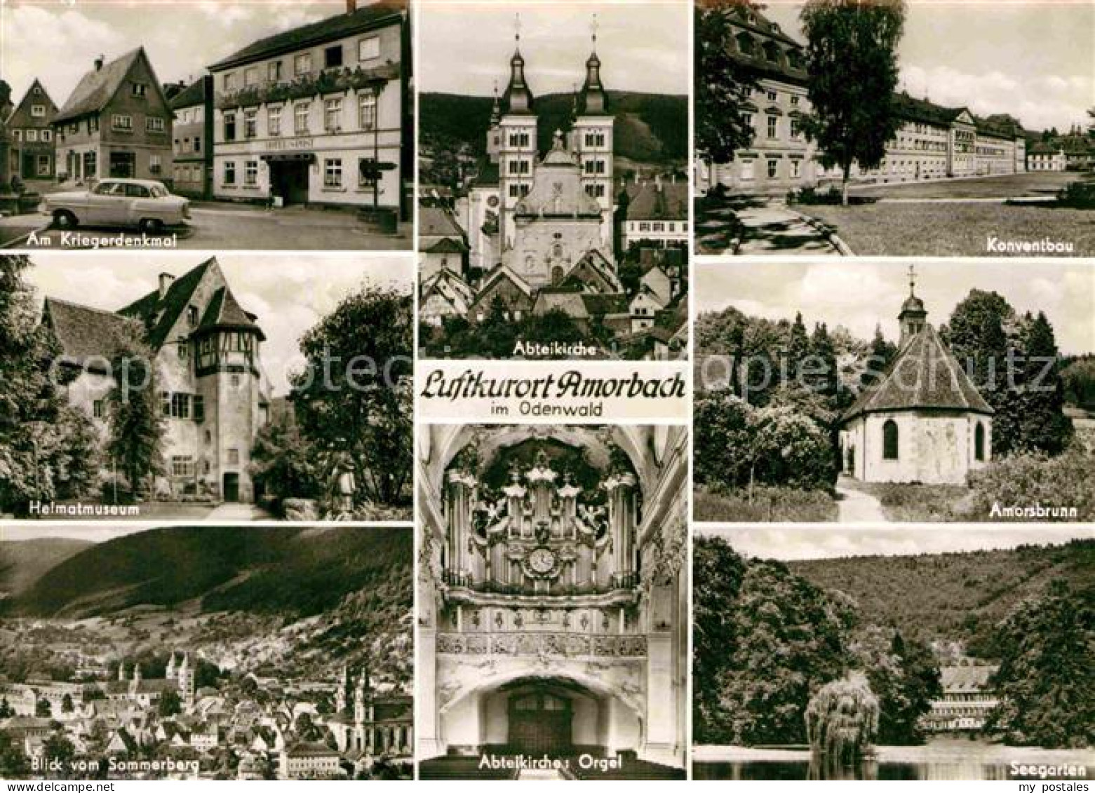 72796474 Amorbach Abteikirche Konventbau Amorsbrunn Seegarten Heimatmuseum Amorb - Amorbach