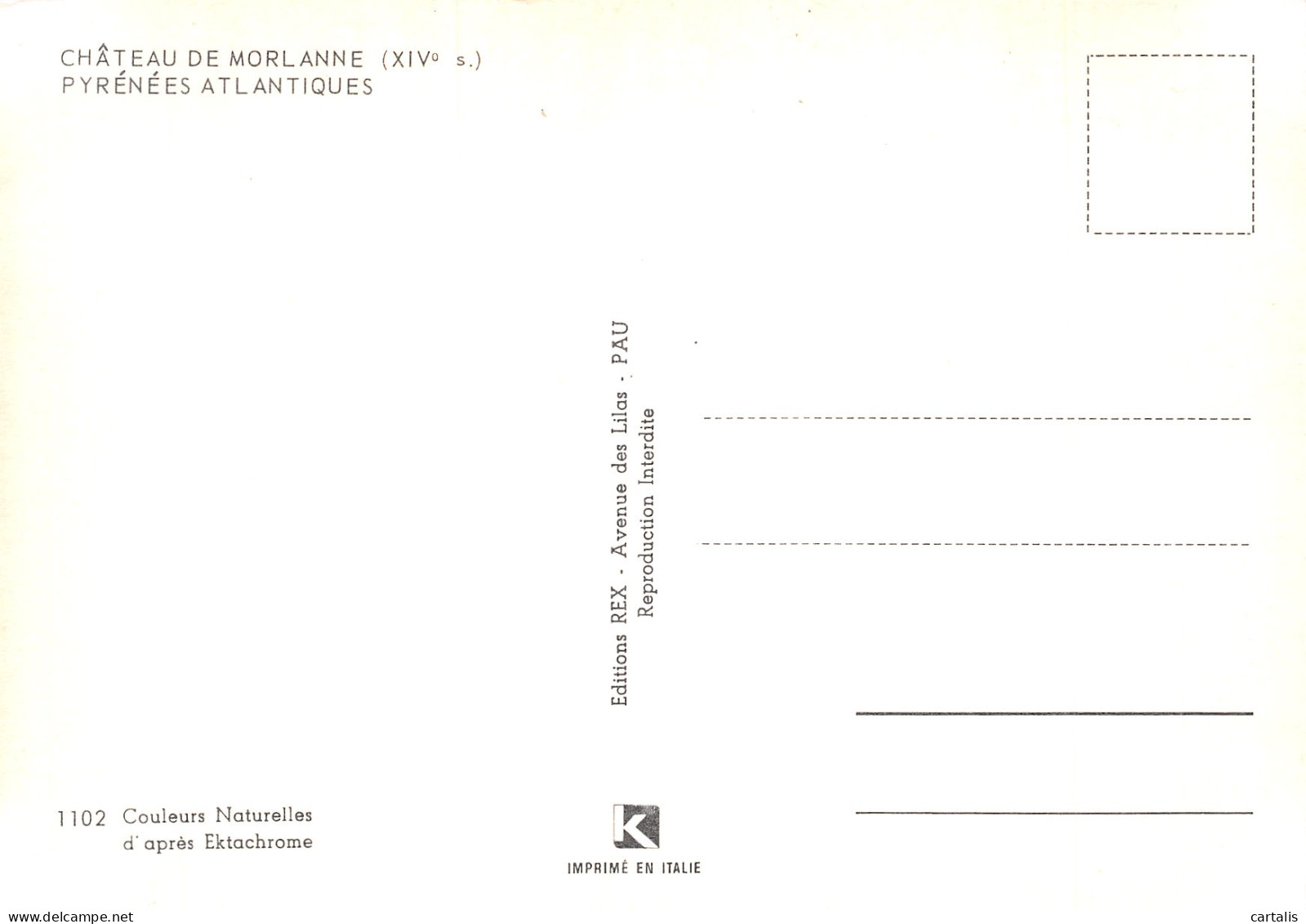 64-MORLANNE LE CHATEAU-N°4177-B/0233 - Other & Unclassified