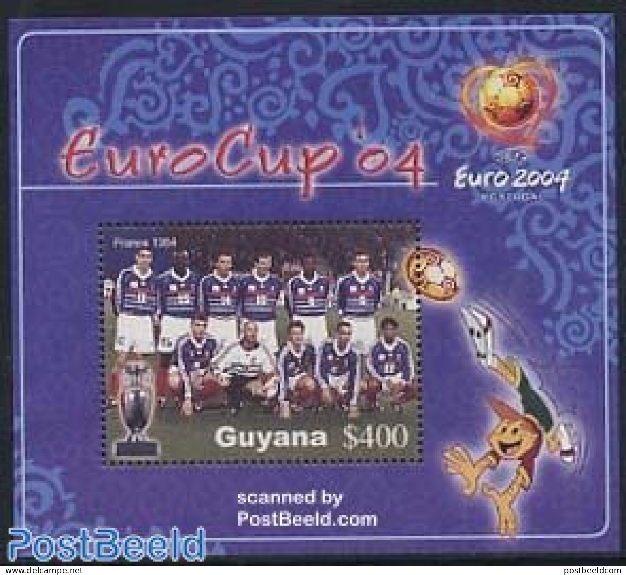 Guyana 2004 EC Football S/s, Mint NH, Sport - Football - Guyane (1966-...)