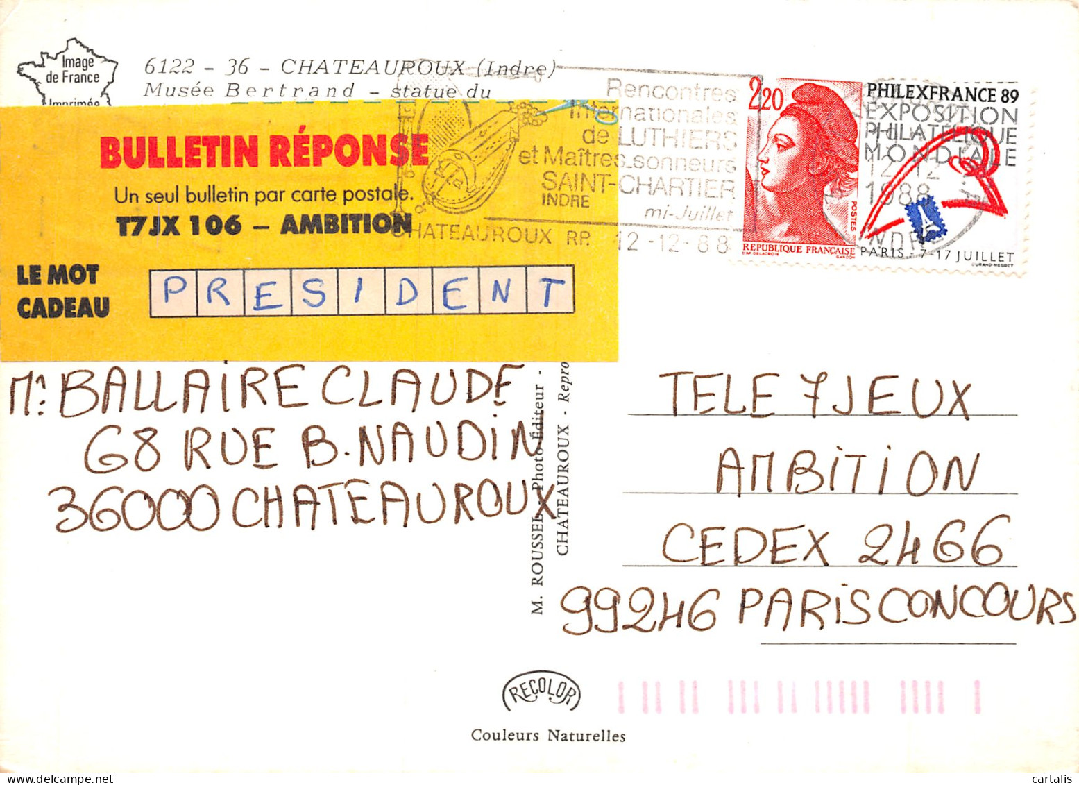 36-CHATEAUROUX-N°4177-A/0279 - Chateauroux