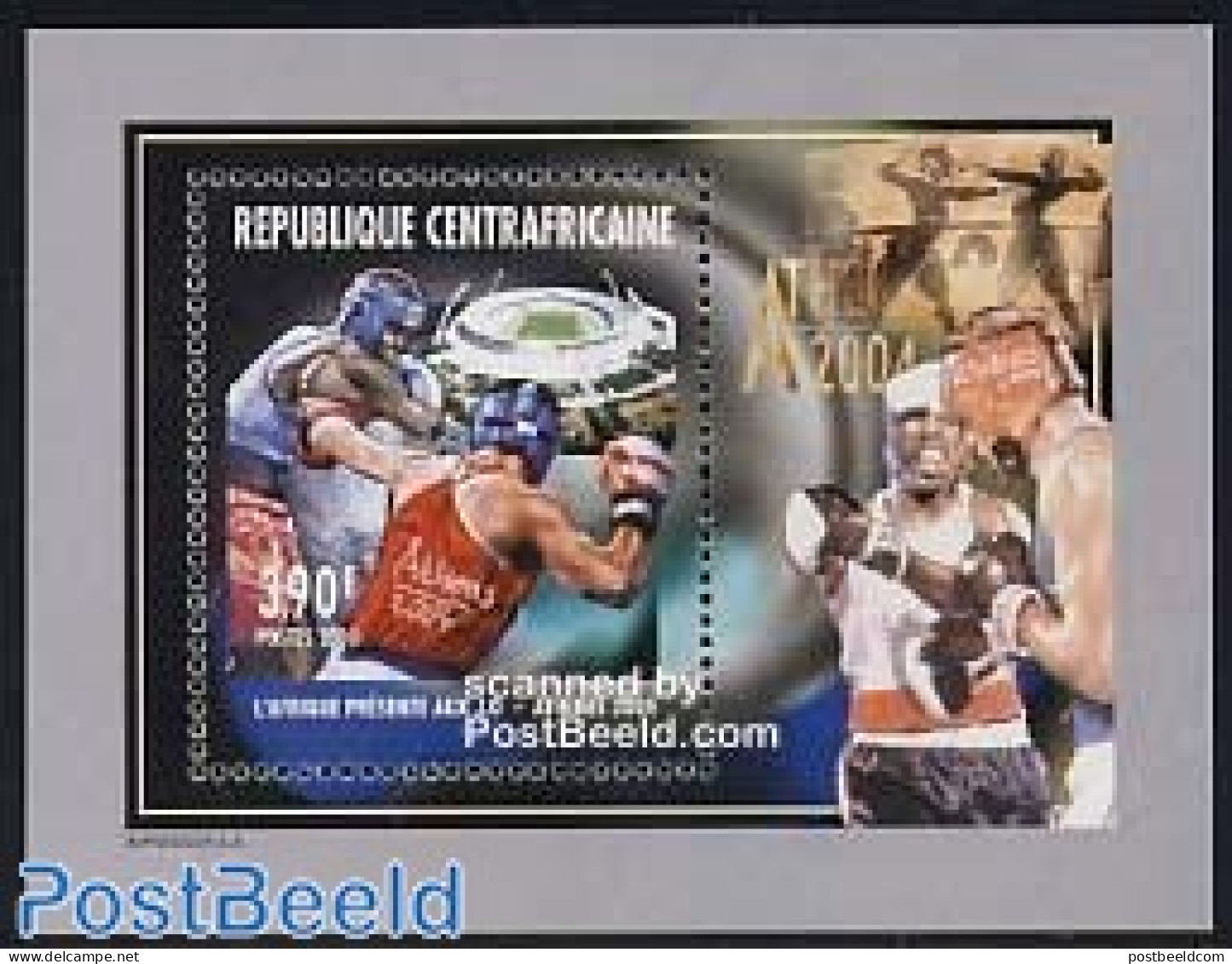Central Africa 2004 Athens S/s, Boxing, Mint NH, Sport - Boxing - Olympic Games - Boxe