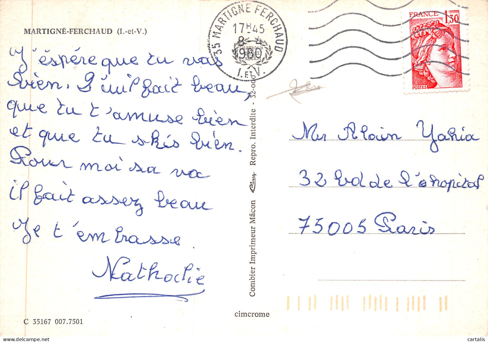 35-MARTIGNE FERCHAUD-N°4178-A/0261 - Andere & Zonder Classificatie