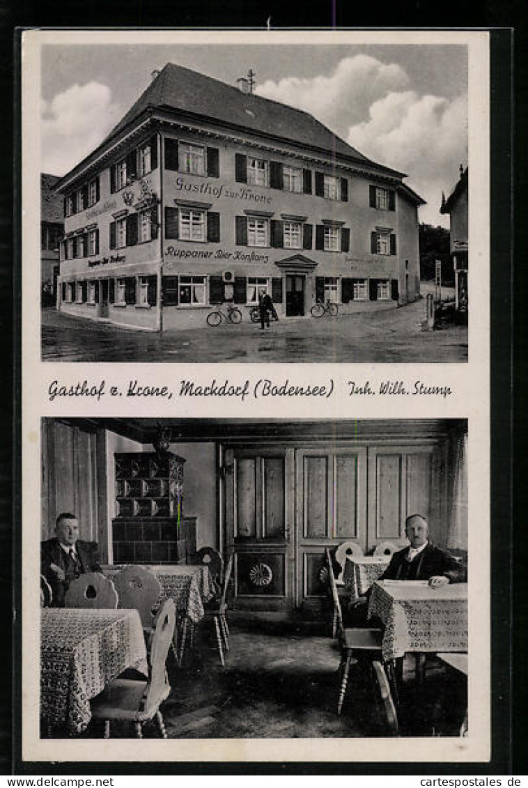 AK Markdorf /Bodensee, Gasthof Zur Krone Von W. Stump  - Markdorf