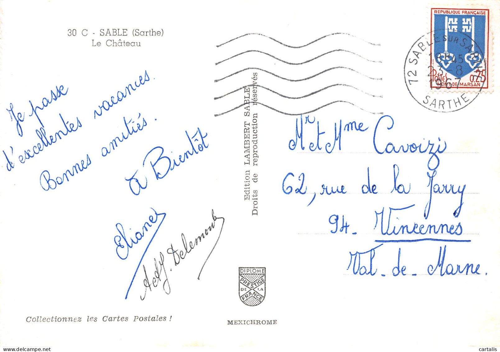 72-SABLE LE CHATEAU-N°4178-A/0143 - Sable Sur Sarthe