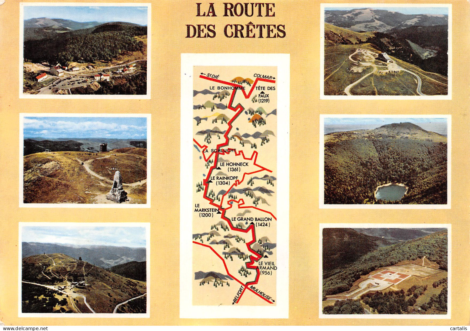 68-LA ROUTE DES CRETES-N°4178-A/0139 - Autres & Non Classés