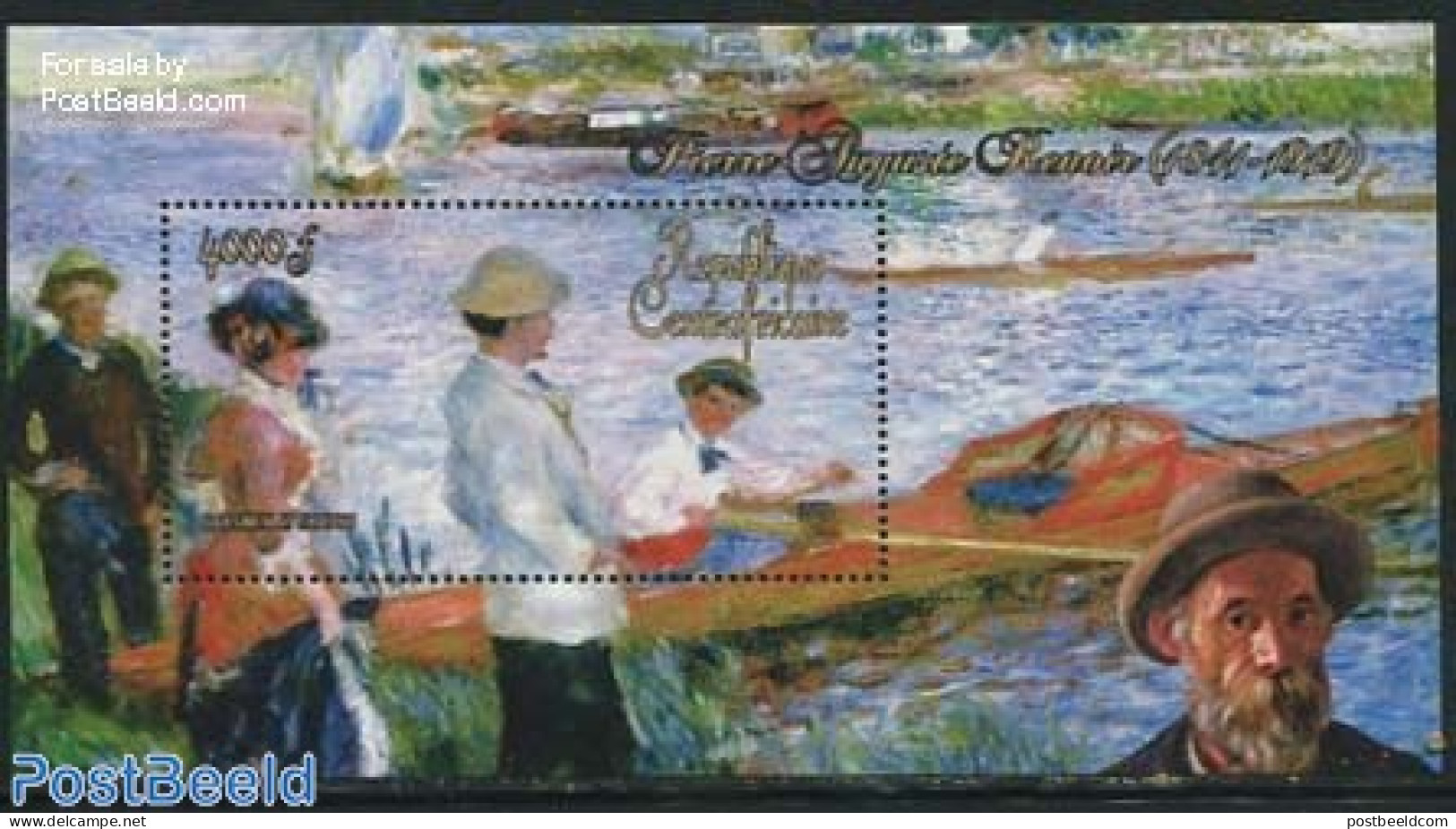 Central Africa 2011 Renoir Painting S/s, Mint NH, Art - Modern Art (1850-present) - Paintings - Repubblica Centroafricana